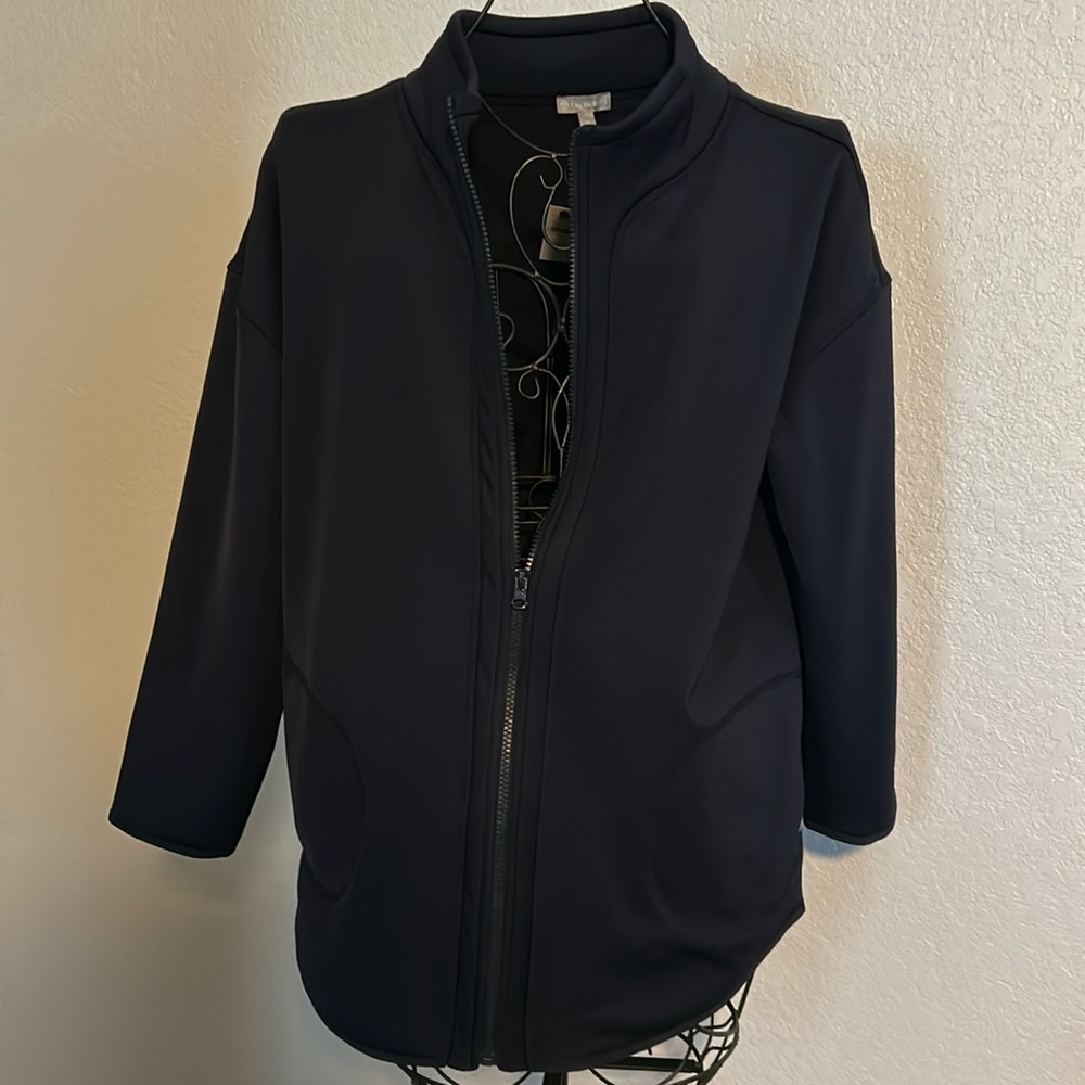 Talbots tech fleece mock neck jacket